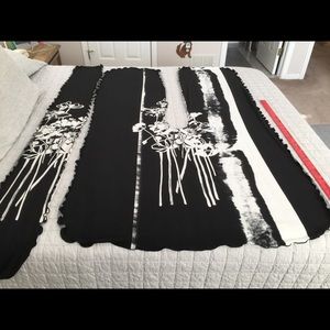 Shawl with scarf/sash